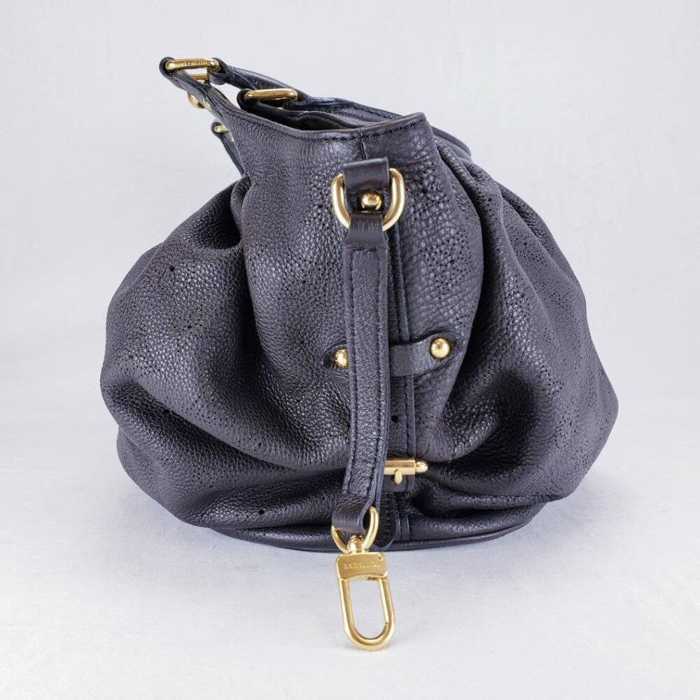 Louis Vuitton Mahina XL Hobo Perforated Leather Shoulder Bag - Brown / Gold - Picture 4 of 12